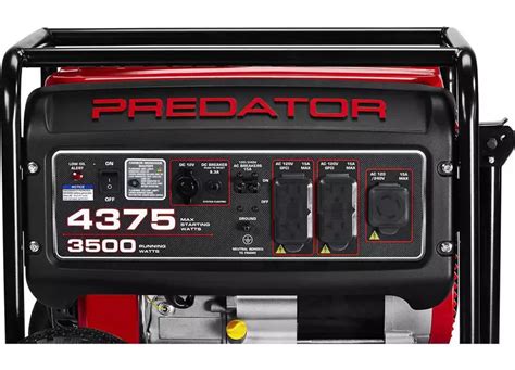 Harbor Freight Tools Predator generator line includes the Predator 4375 Max Starting3500 Running Watts Generator,. . Predator 4375 generator reviews